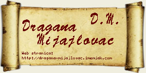 Dragana Mijajlovac vizit kartica
